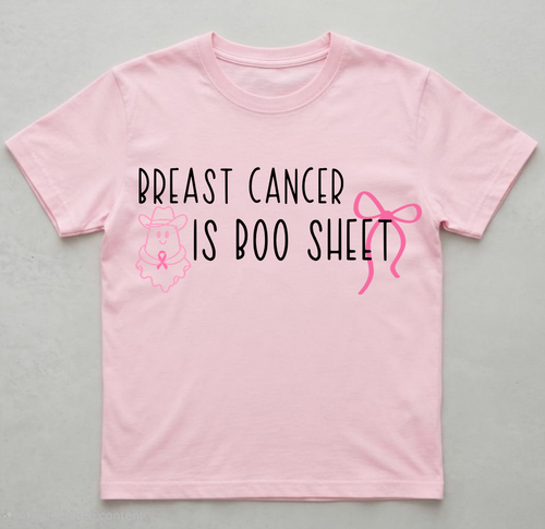 Breast Cancer is Boo Sheet- Halloween Awareness T-Shirt