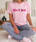 Whatever- Pink Ransom Letter T-Shirt