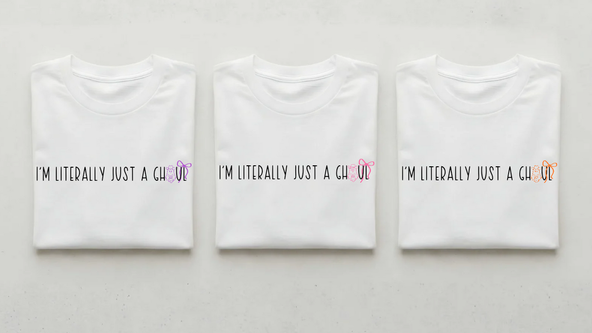 I'm literally just a ghoul-PURPLE Halloween T-Shirt